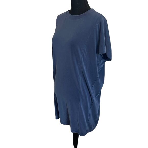 MADEWELL XSMALL Sandwashed T-shirt Shift Dress Blue XS - Picture 5 of 8